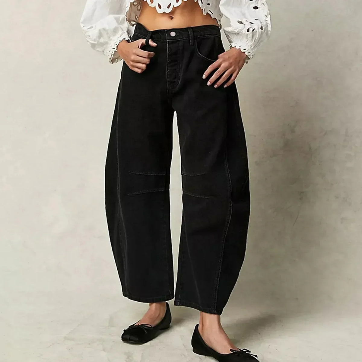 Alicia - Komfort-Jeans mit weitem Bein