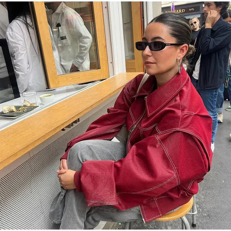 Clara | Damen Oversized-Bomberjacke