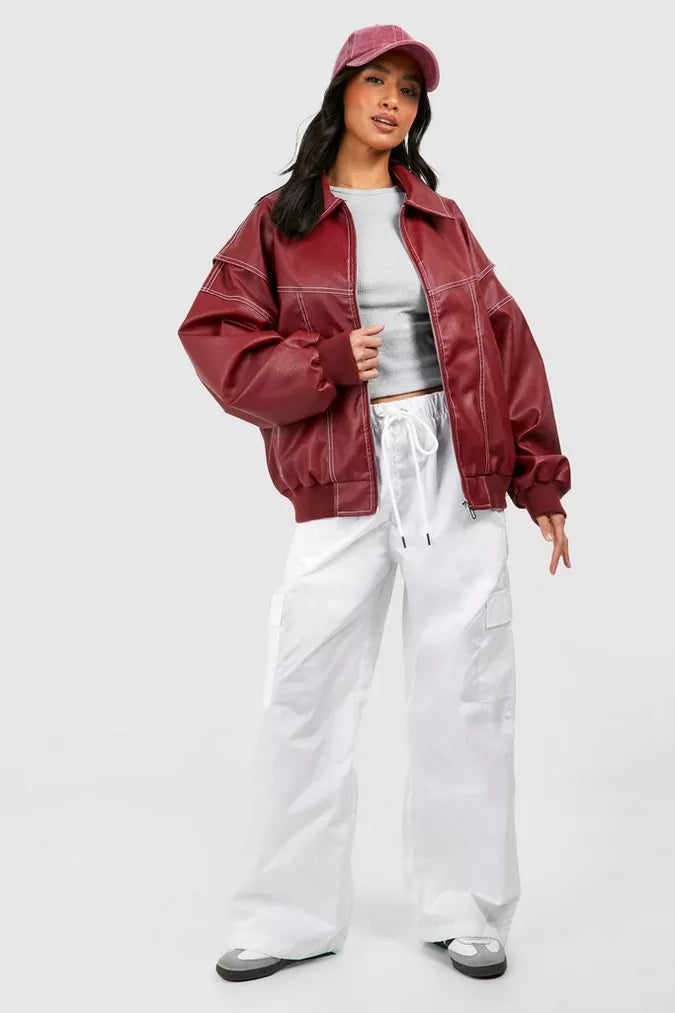 Clara | Damen Oversized-Bomberjacke