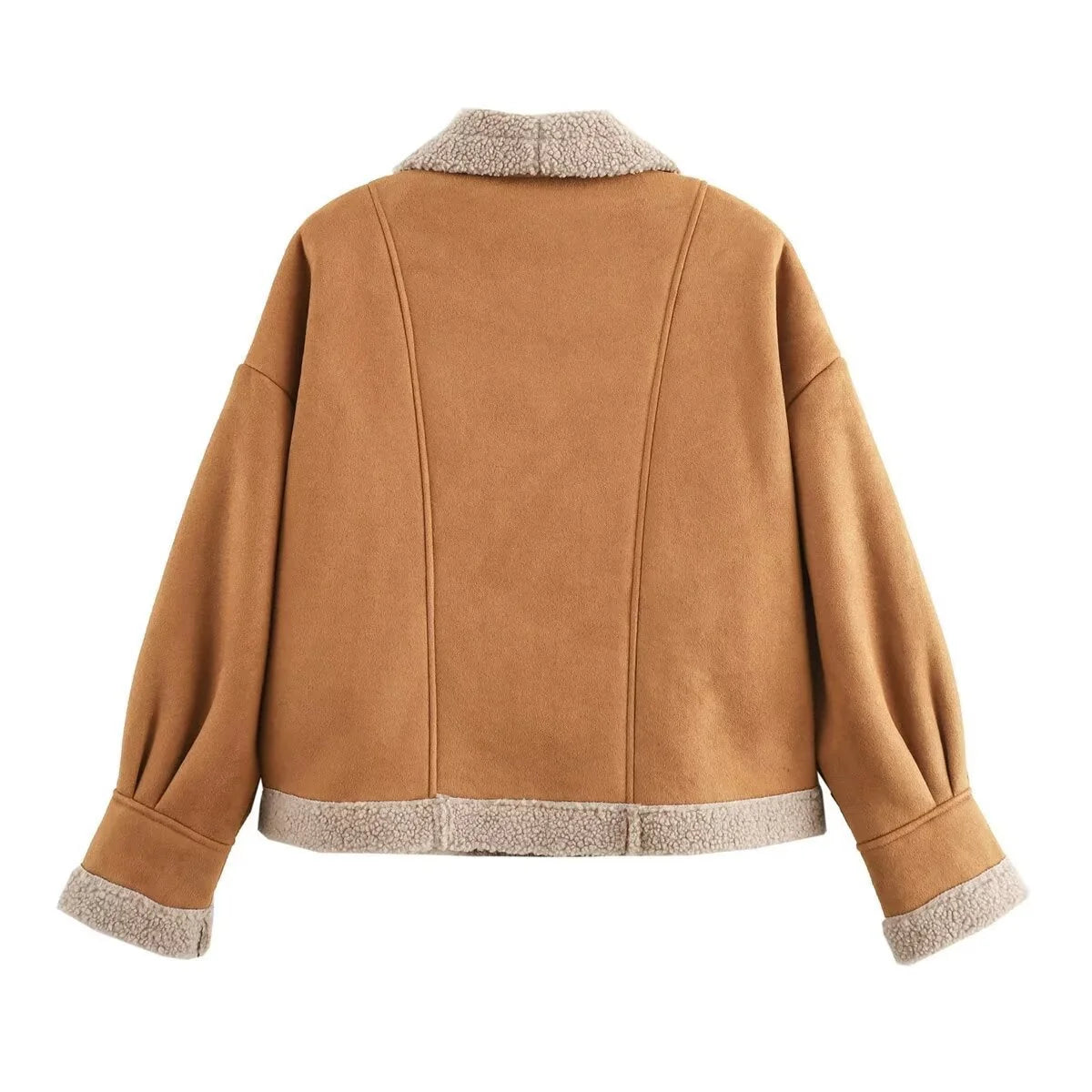 Damen Kurzjacke mit Knöpfen und Taschen kenzuu