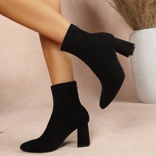 Damen Stiefeletten mit Blockabsatz kenzuu