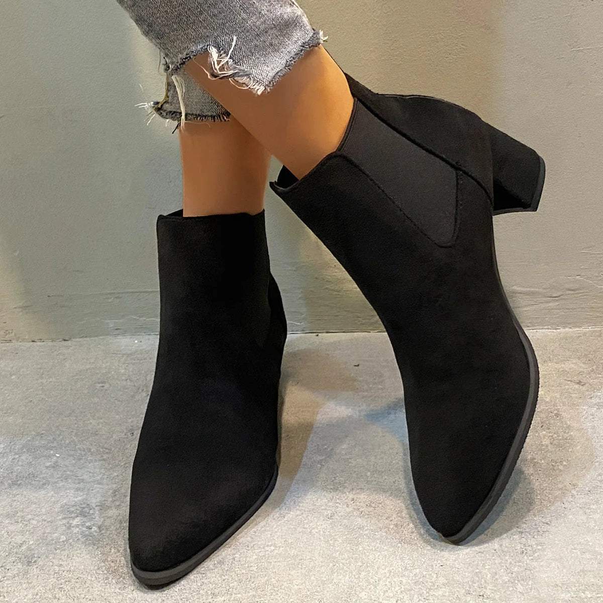 Damen Stiefeletten mit Rutschfester Sohle und Bequemer Passform