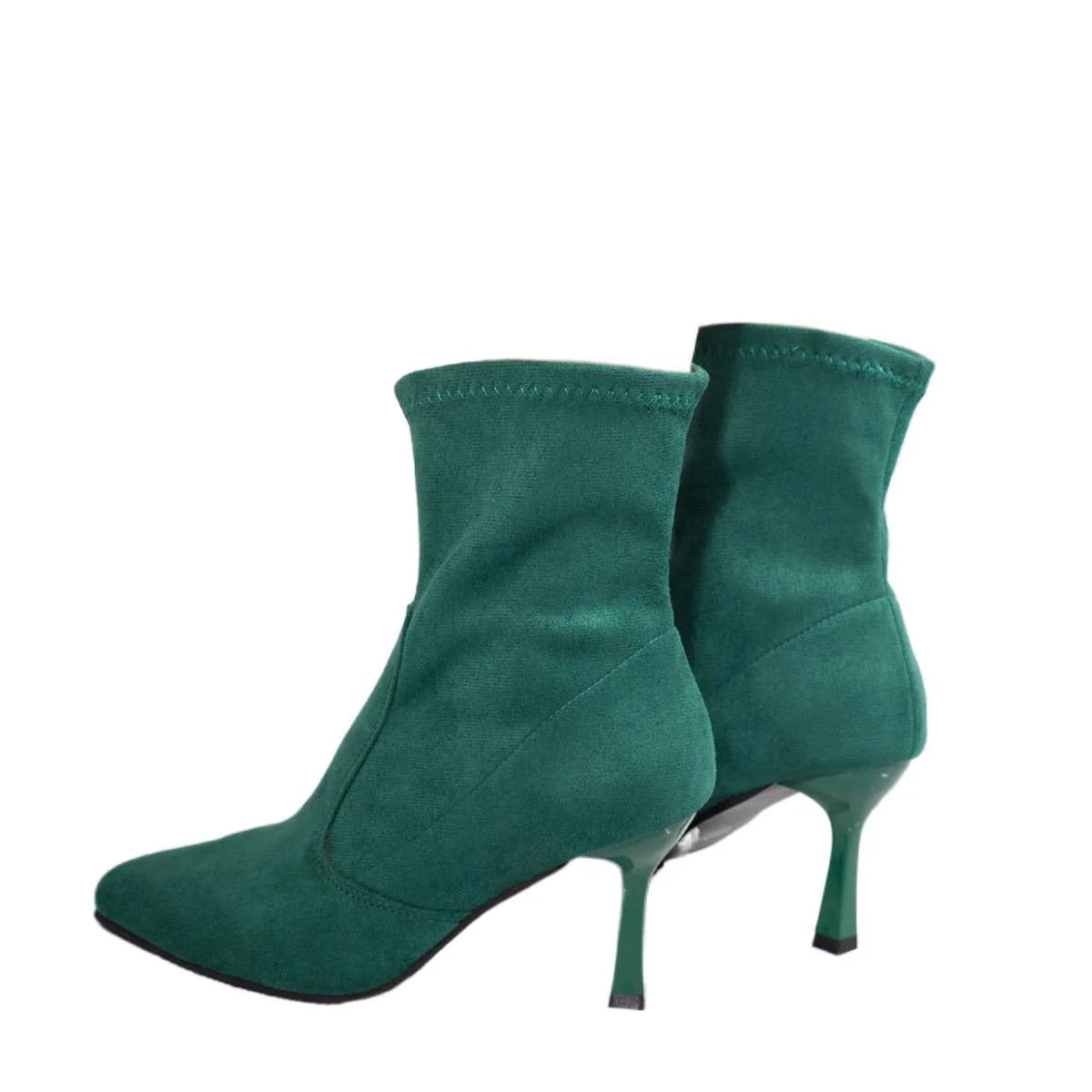 Damen Stiefeletten mit Transparentem Absatz und Gepolsterter Innensohle kenzuu