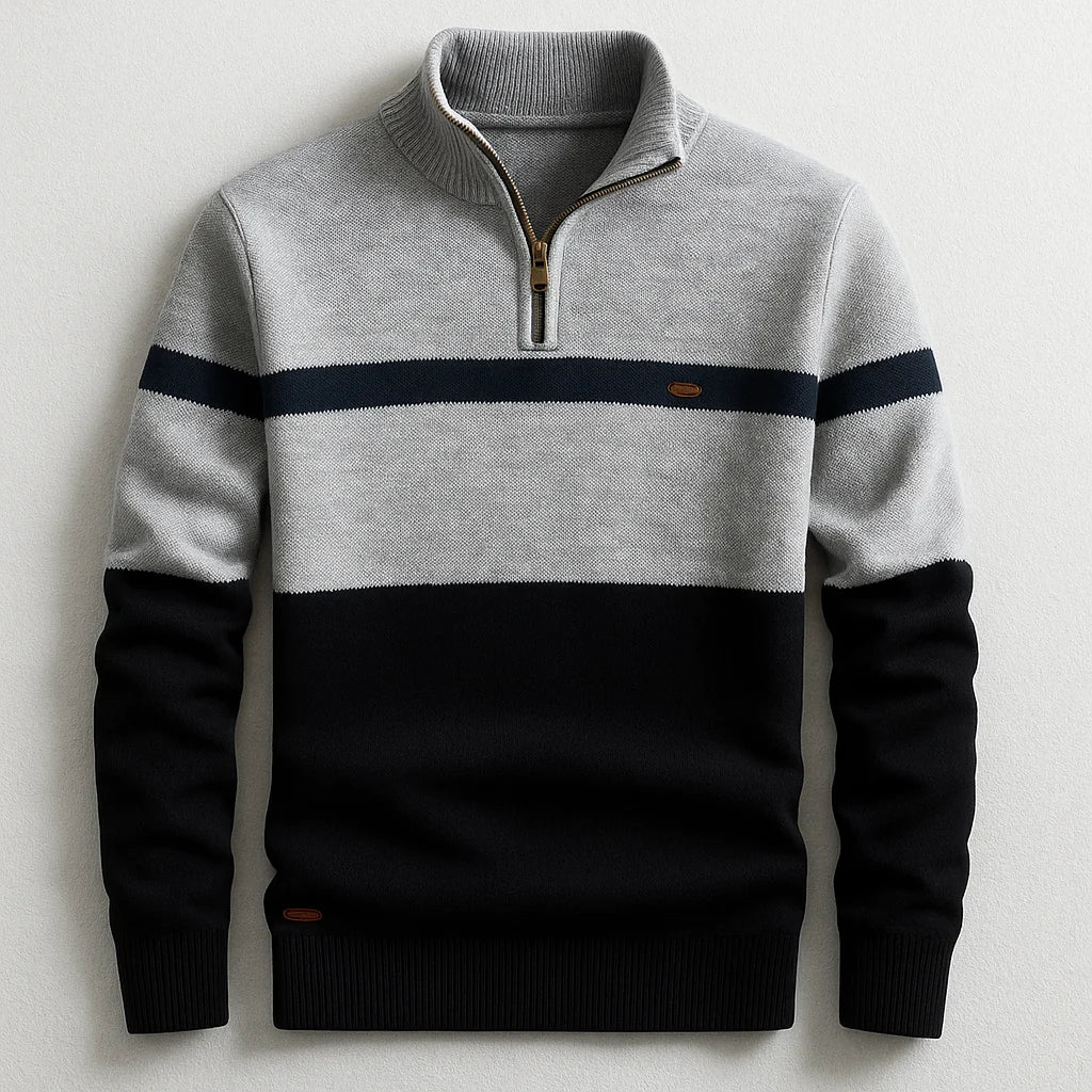 Elston Heritage Pullover mit Viertelzip kenzuu