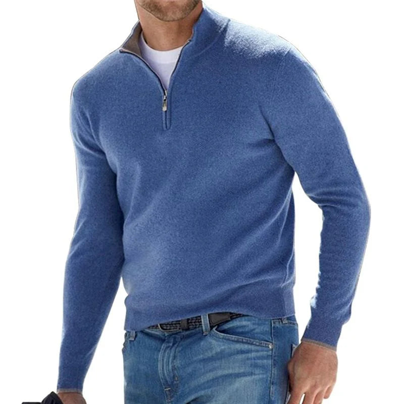 Erik – Premium-Pullover mit Reißverschluss kenzuu