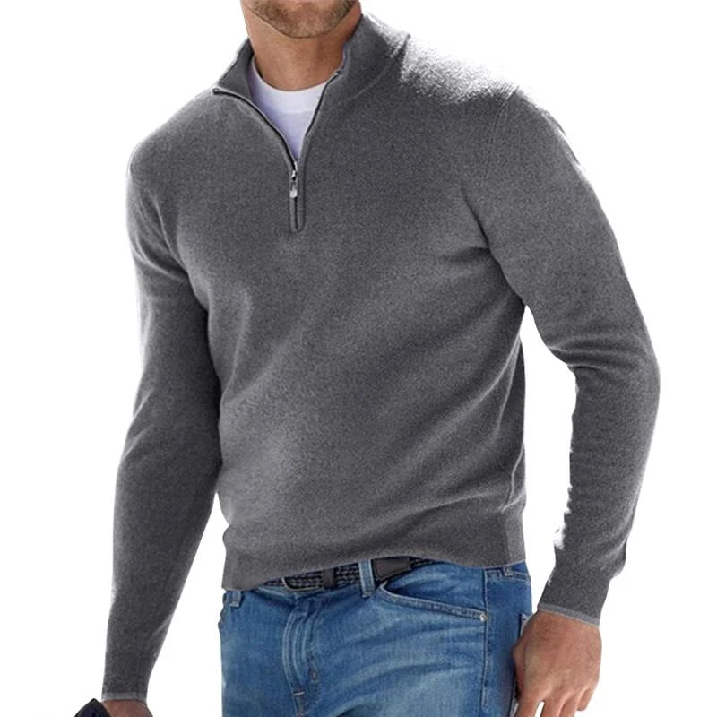 Erik – Premium-Pullover mit Reißverschluss kenzuu