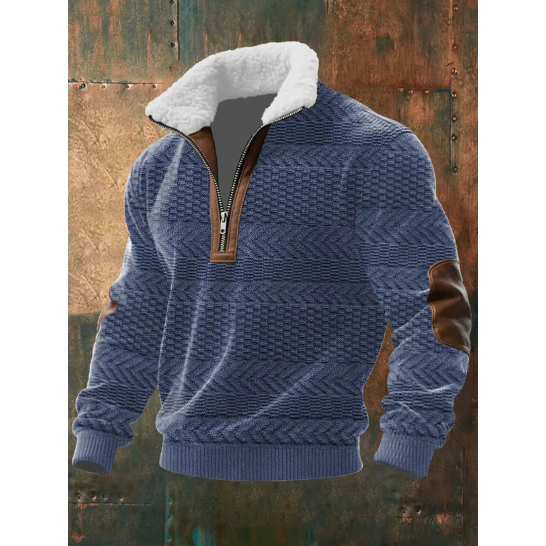 Fleece-Pullover mit hohem Kragen kenzuu