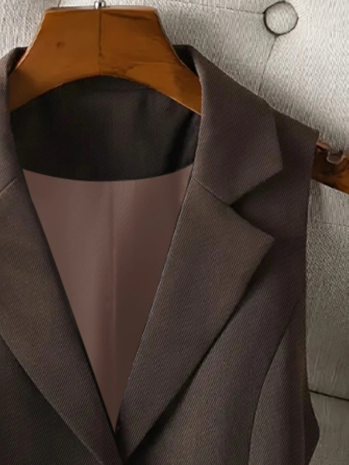 Kenzuu Damen Anzugweste Ärmellos Revers Slim Fit Weste