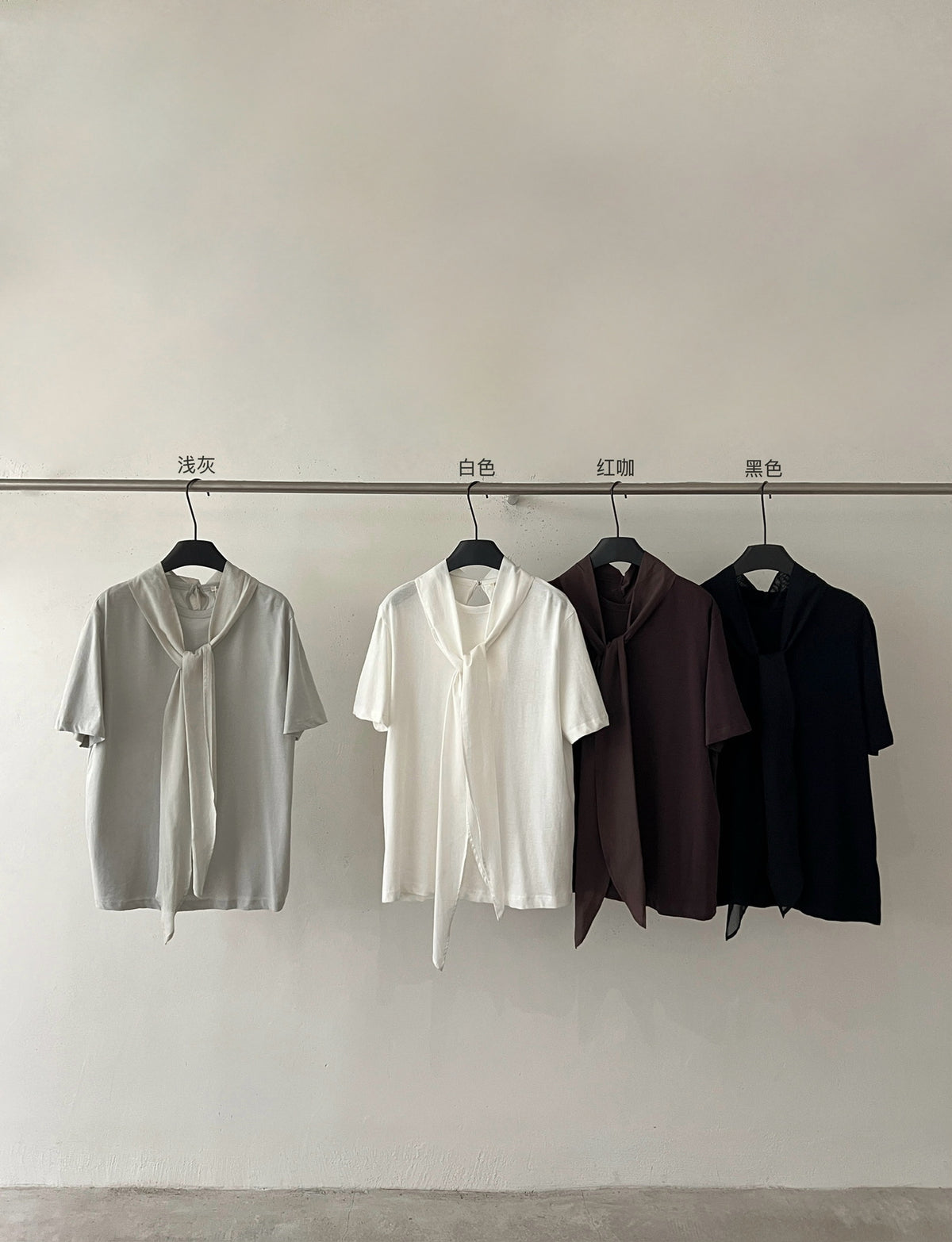Kenzuu Damen Baumwolle Leinen T-Shirt Schalkragen M63484