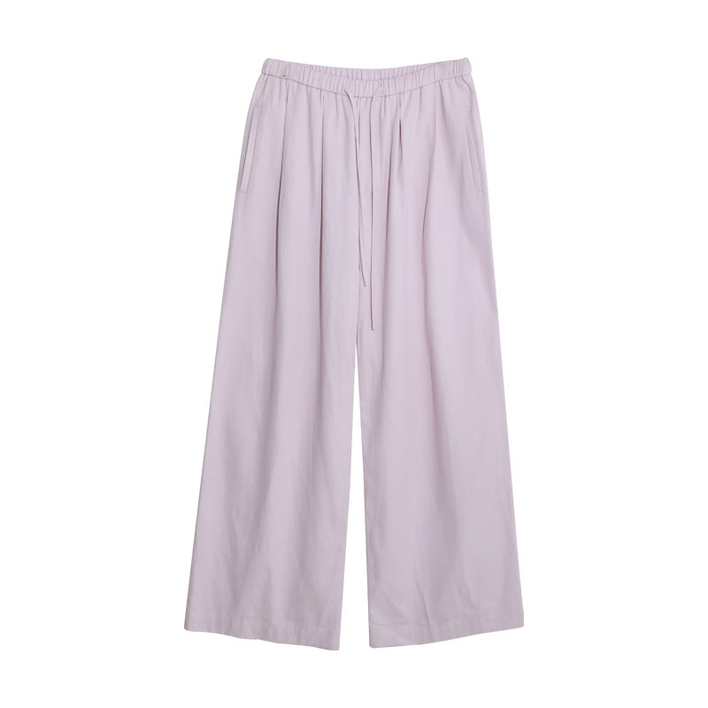 Kenzuu Damen Freizeithose mit Kordelzug und Hoher Taille D6213-W1