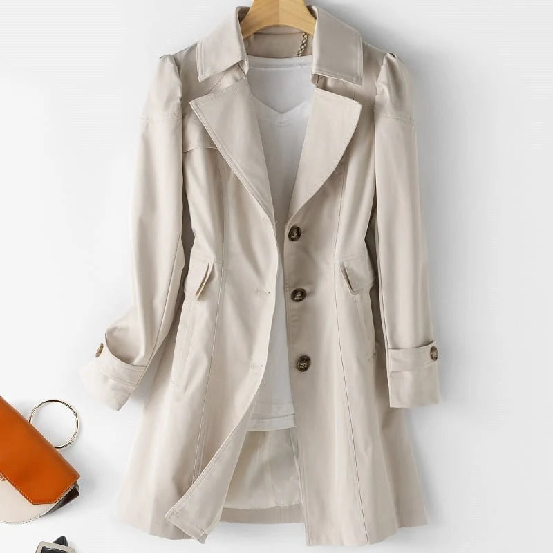 Kenzuu Modische Damen Jacke & Eleganter Trenchcoat Chamora