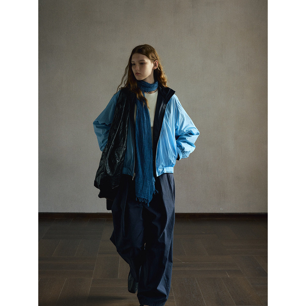 Kenzuu Wendbare Damen Kurzjacke mit Stehkragen M63292