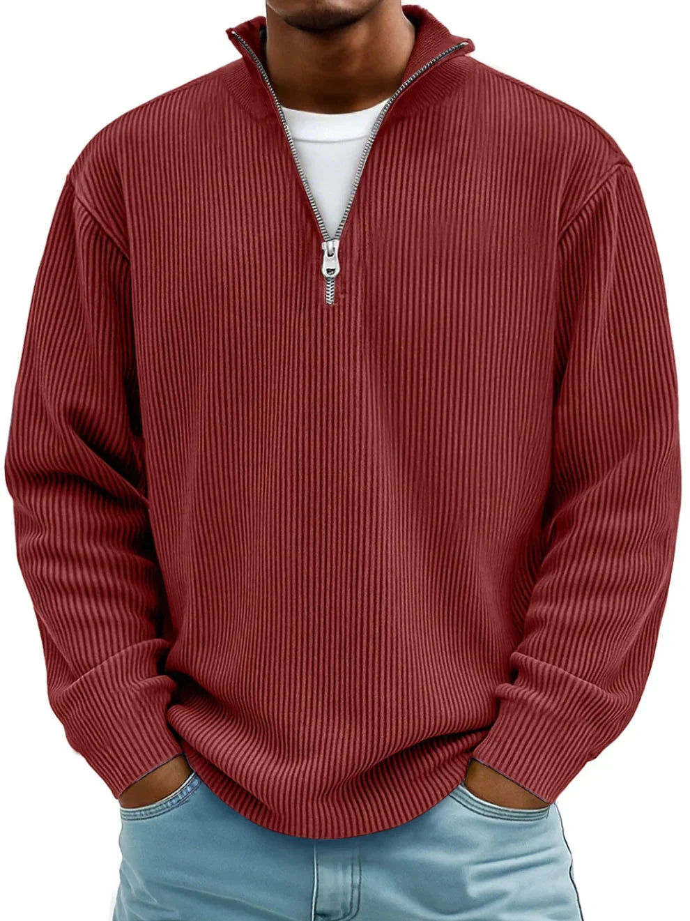 Modischer, trendiger Pullover