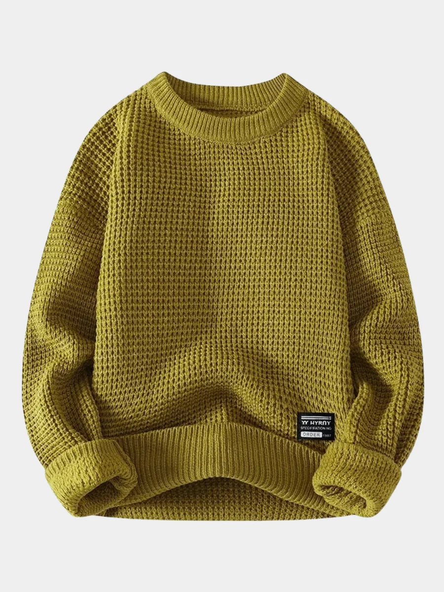 Premium-Pullover mit Wabenstruktur kenzuu