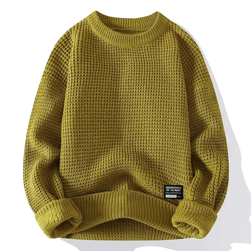Premium-Pullover mit Wabenstruktur kenzuu