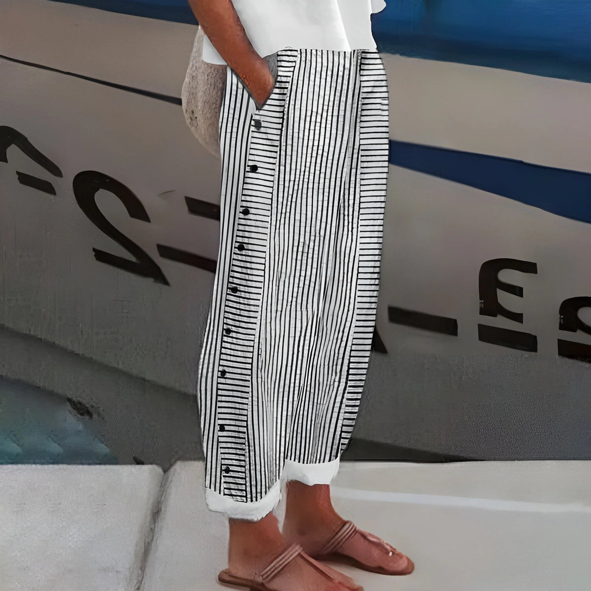 Sara™ - Bequeme Leinenhose