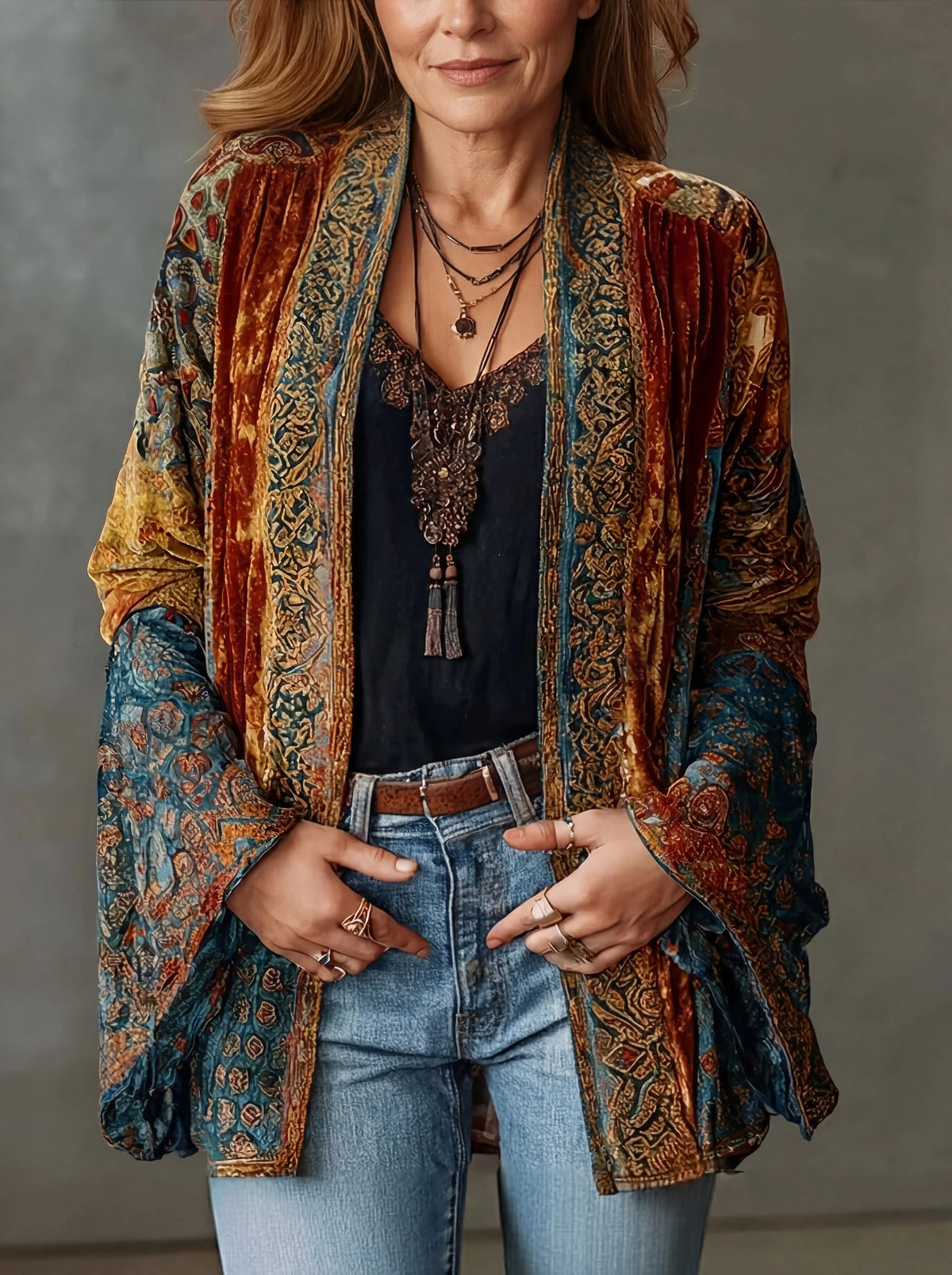 Aria | Boho Kimono-Jacke kenzuu