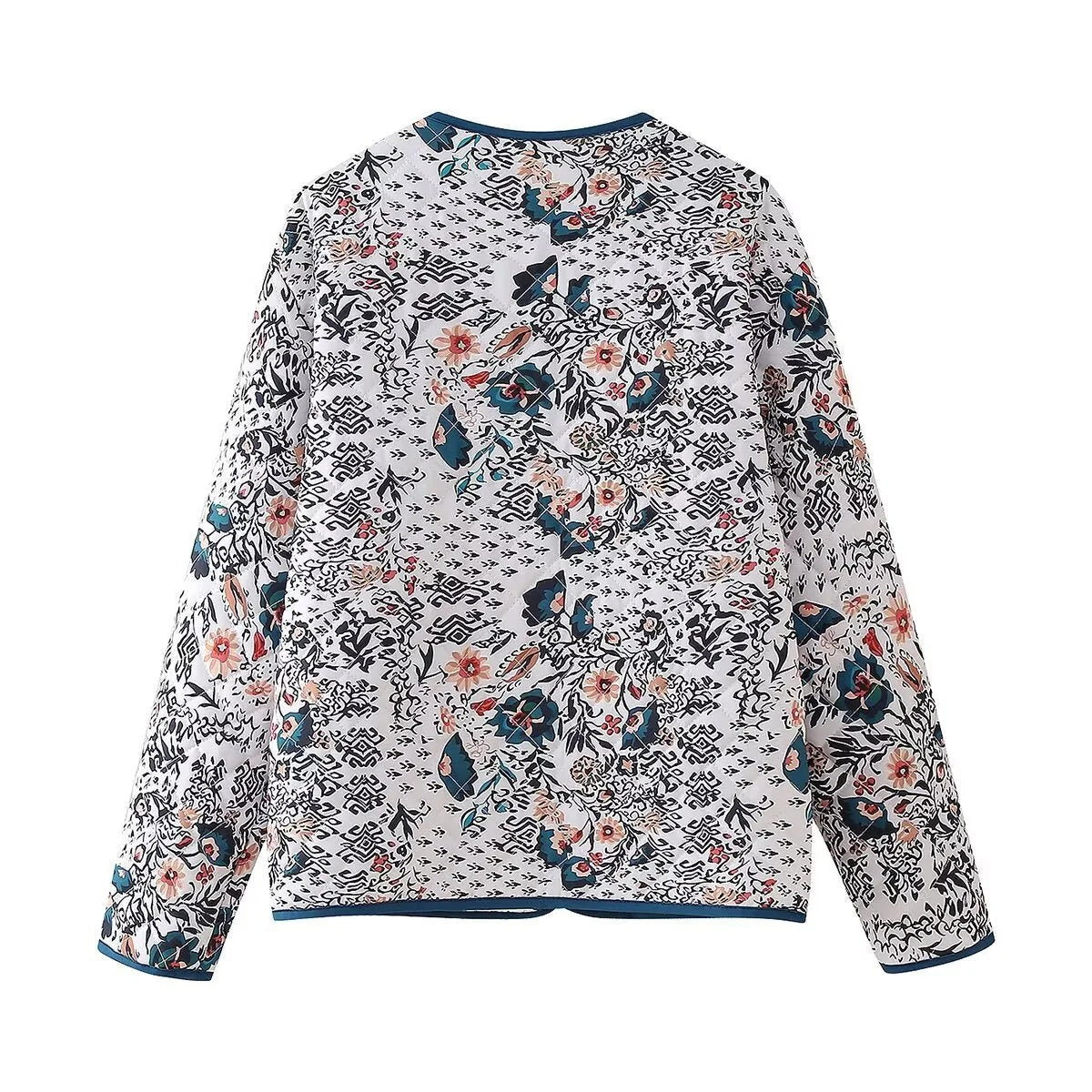 Damen Langarm Rundhalsjacke mit Taschen kenzuu