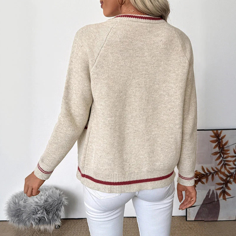 Damen Langarm Zip-Up Bomber Cardigan mit Taschen kenzuu