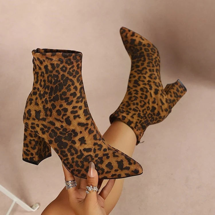 Damen Stiefeletten mit Blockabsatz kenzuu