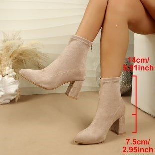Damen Stiefeletten mit Blockabsatz kenzuu