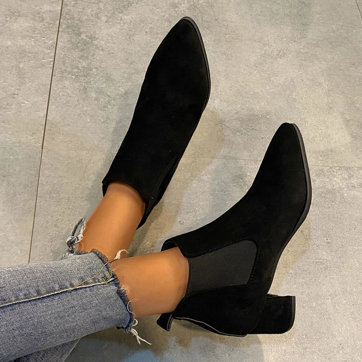 Damen Stiefeletten mit Rutschfester Sohle und Bequemer Passform