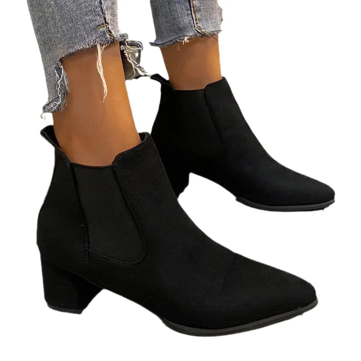 Damen Stiefeletten mit Rutschfester Sohle und Bequemer Passform