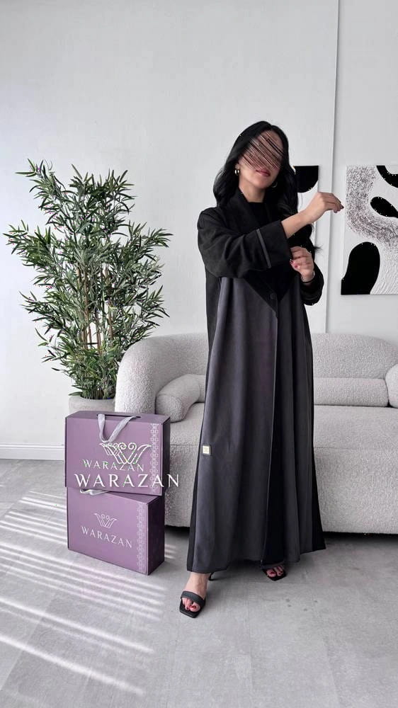عباية شمواه أنيقة بقصة ربع كلوش