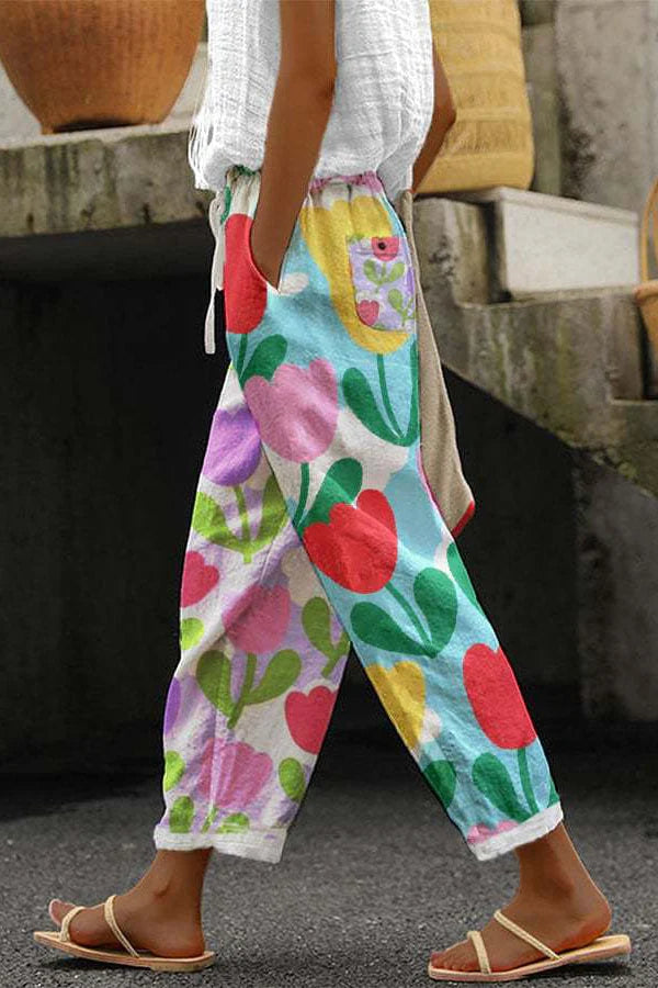 Ella | Damen Ombré-Hosen mit Taschen