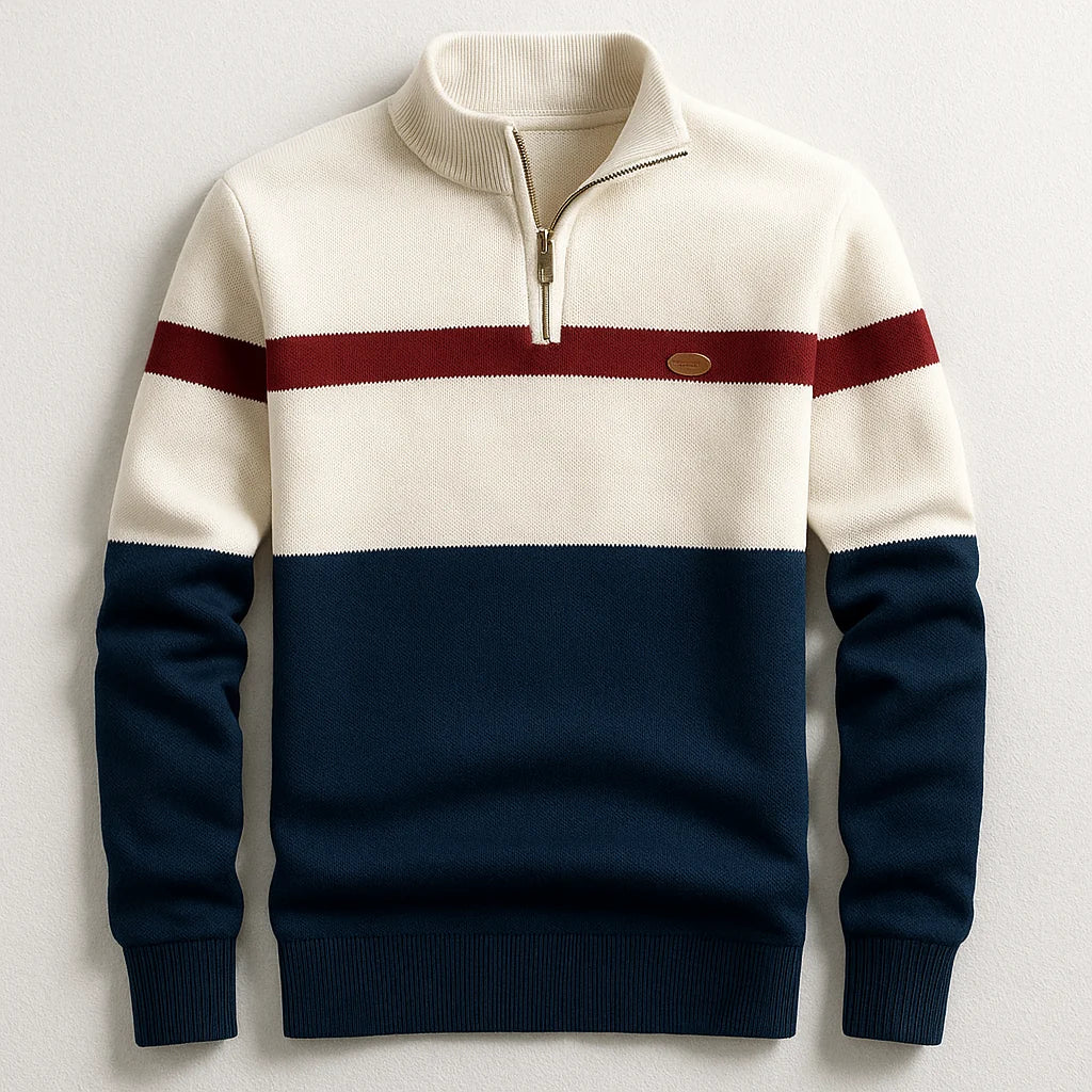 Elston Heritage Pullover mit Viertelzip kenzuu