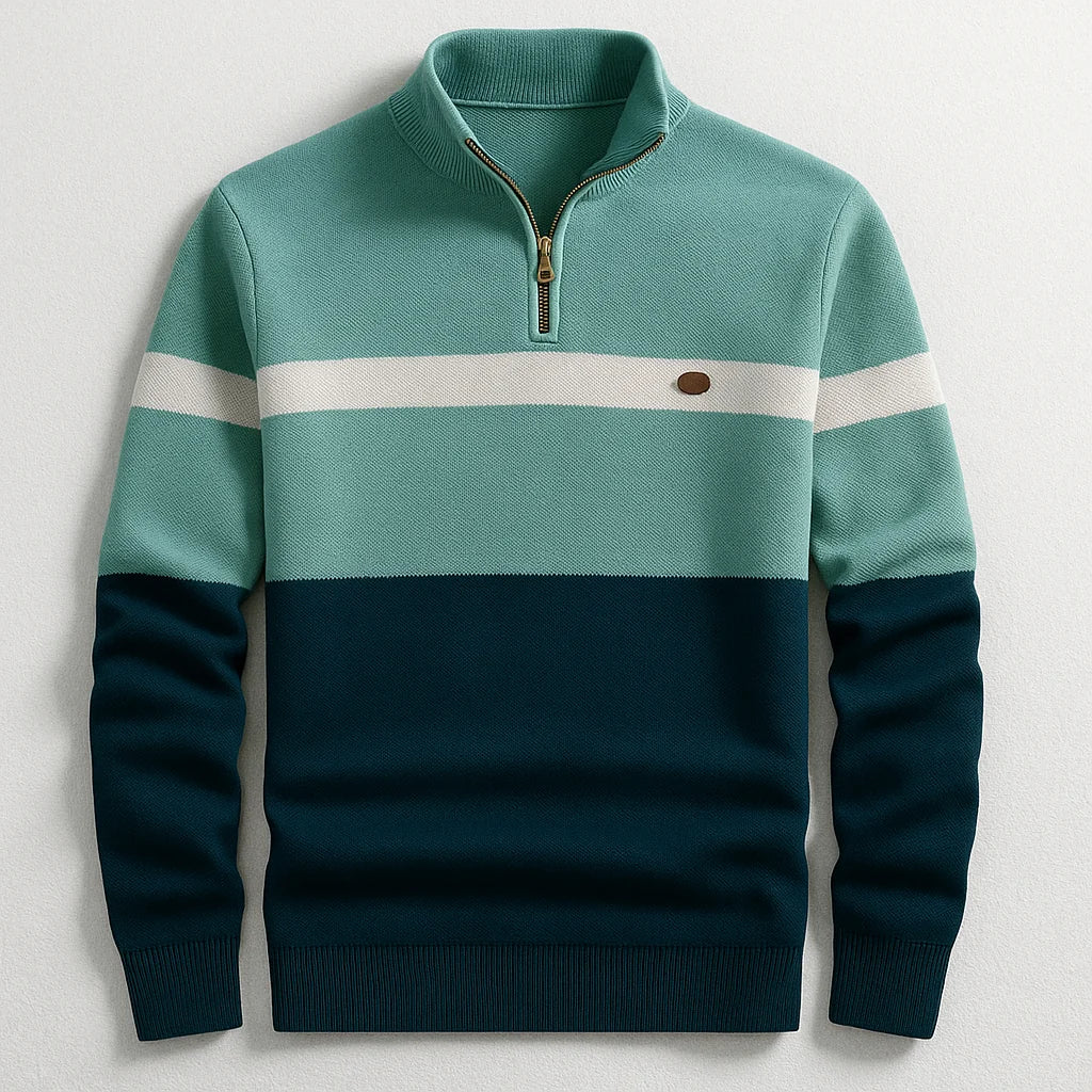 Elston Heritage Pullover mit Viertelzip kenzuu