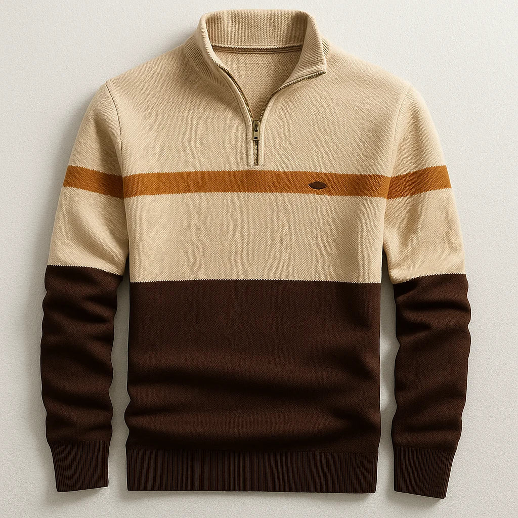 Elston Heritage Pullover mit Viertelzip kenzuu