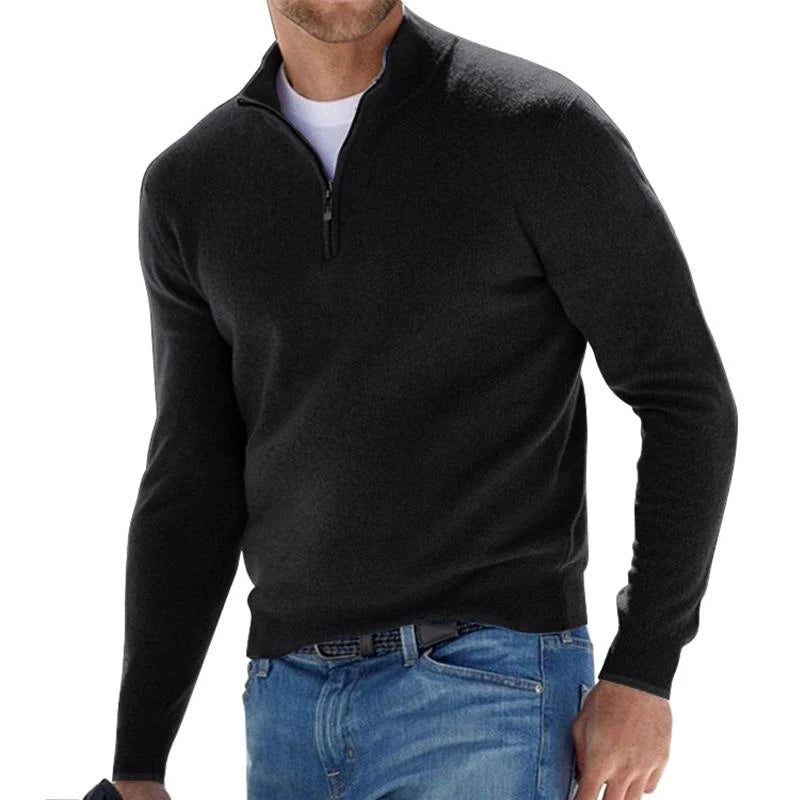Erik – Premium-Pullover mit Reißverschluss kenzuu