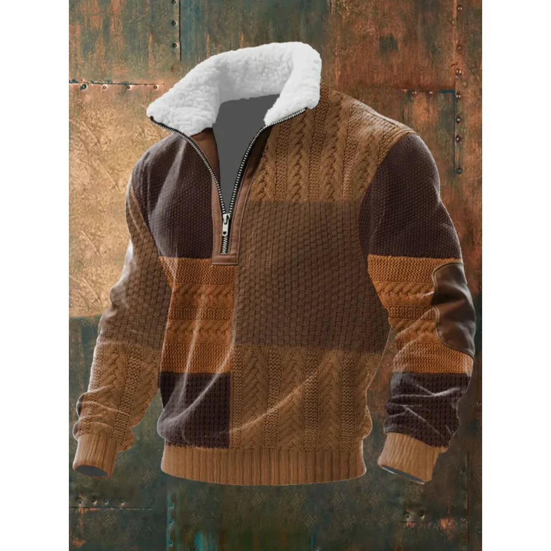 Fleece-Pullover mit hohem Kragen kenzuu