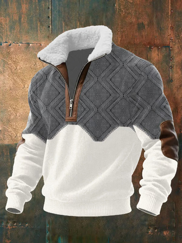 Fleece-Pullover mit hohem Kragen kenzuu