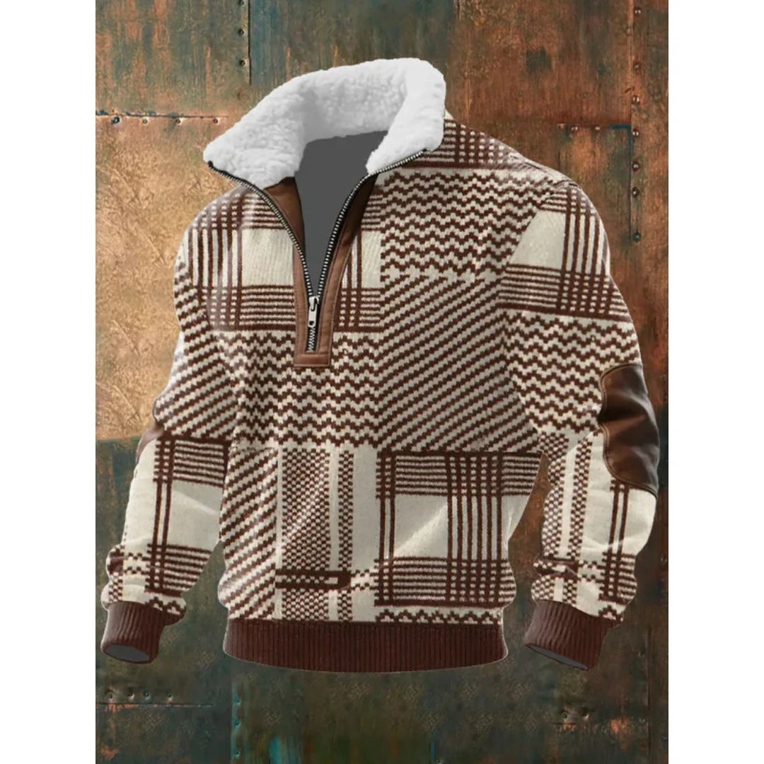 Fleece-Pullover mit hohem Kragen kenzuu