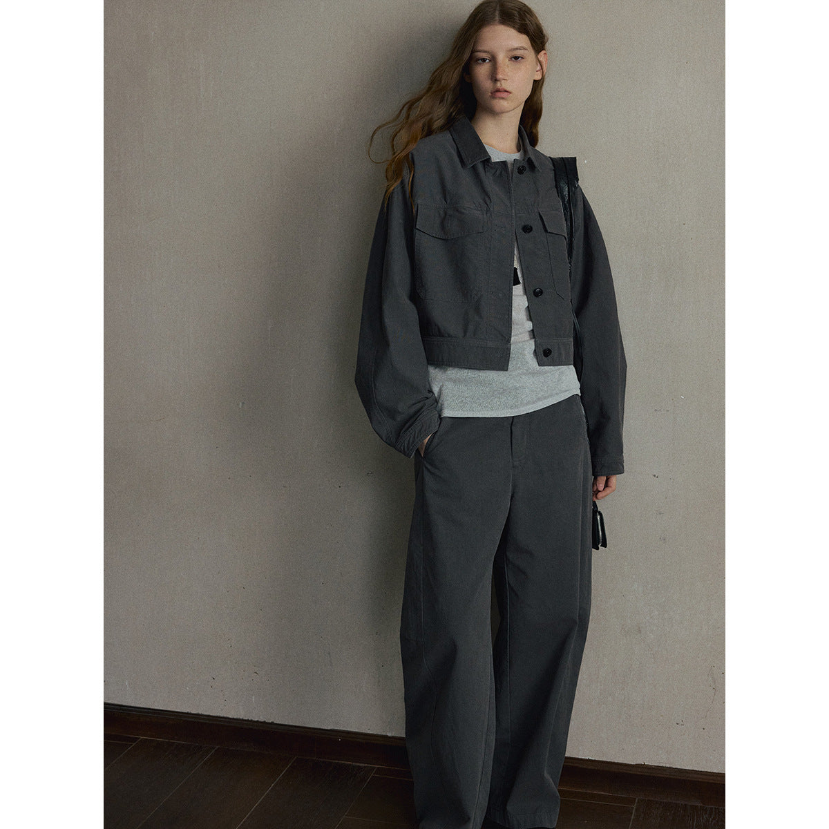 Kenzuu Damen Baumwolle Kurzjacke Gewaschen M63557