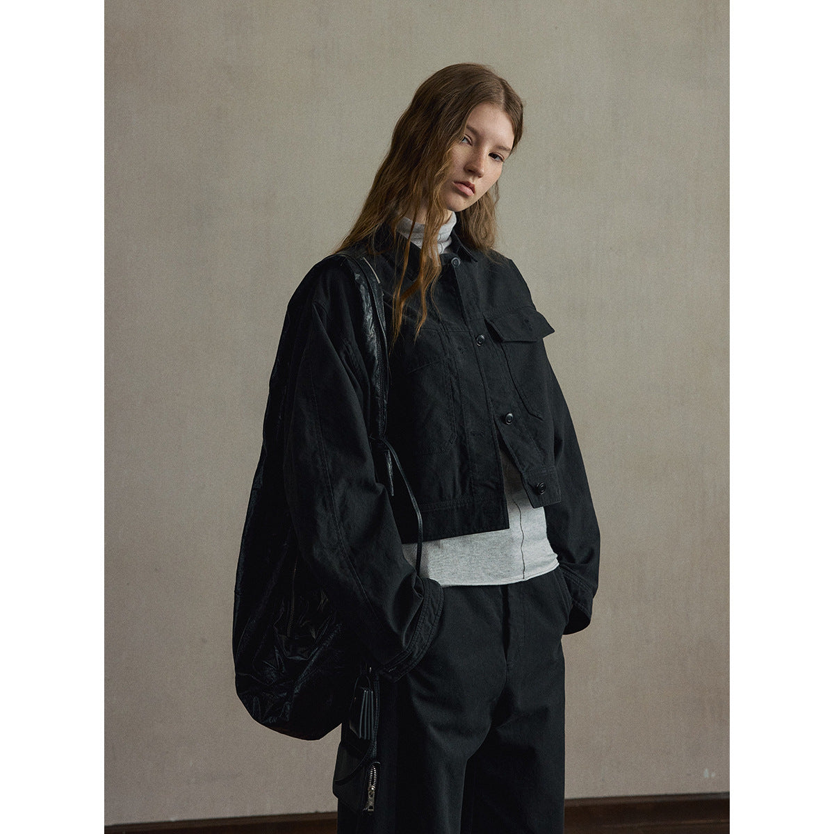 Kenzuu Damen Baumwolle Kurzjacke Gewaschen M63557