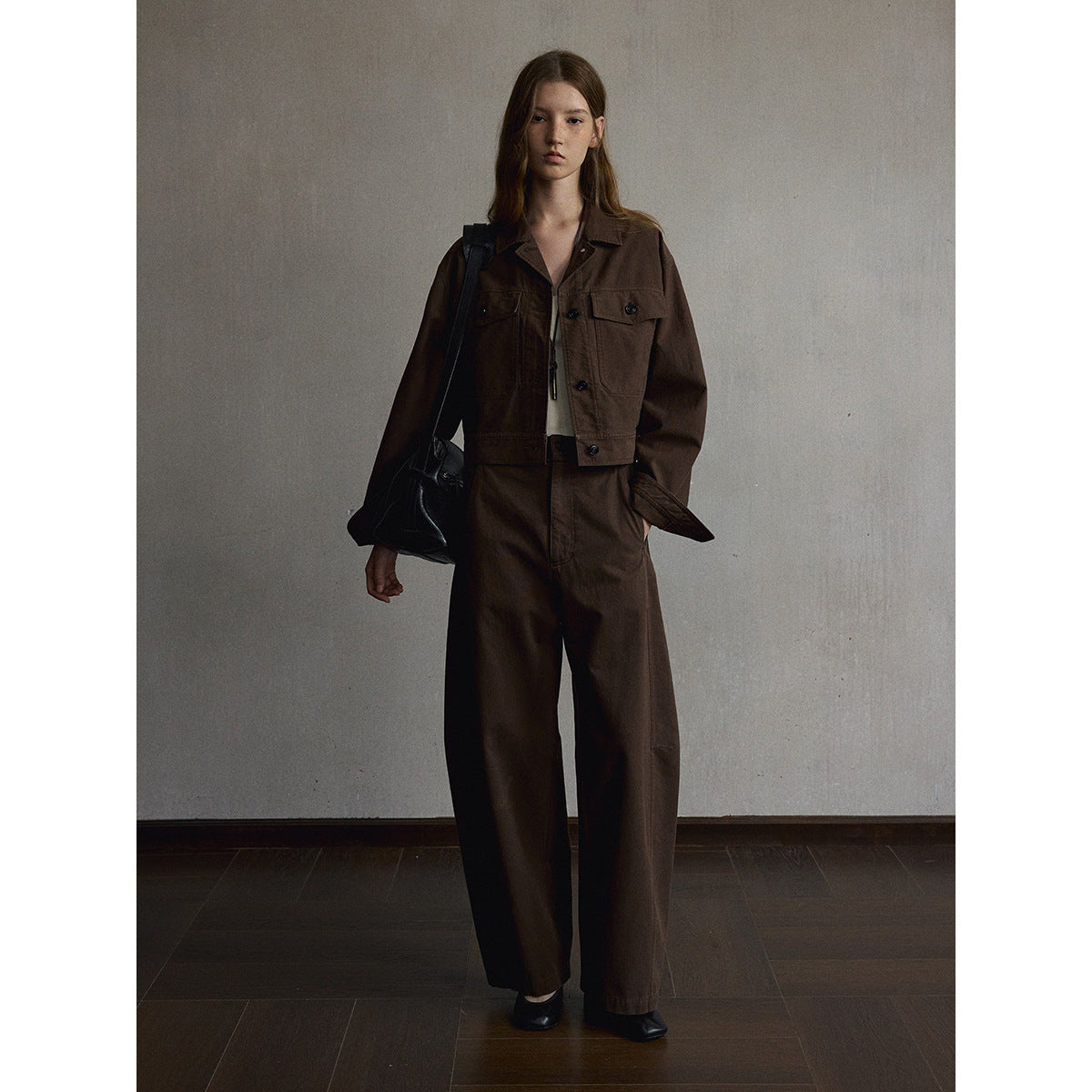 Kenzuu Damen Baumwolle Kurzjacke Gewaschen M63557