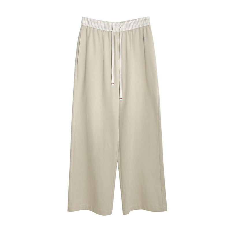Kenzuu Damen Hose High Waist Gerades Bein Color-Block | D6679-H1