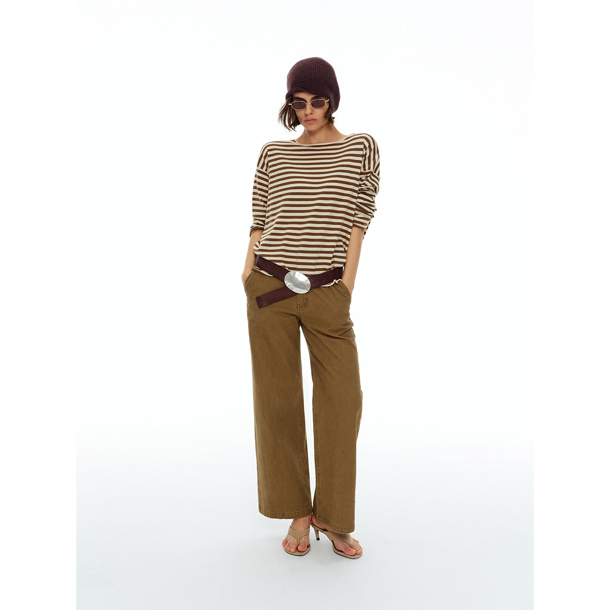 Kenzuu Damen Jeanshose Lässig Gerade Geschnitten | D8430-H1