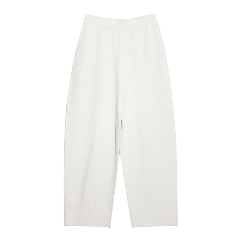 Kenzuu Damen Strickhose aus Wolle Verkürzt M5997-AT