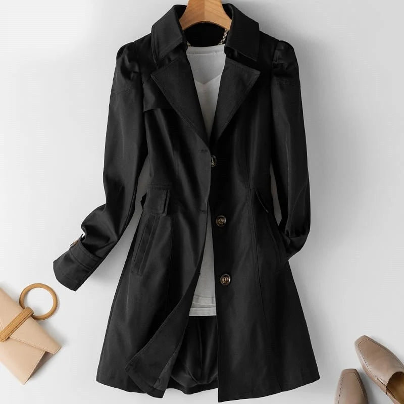 Kenzuu Modische Damen Jacke & Eleganter Trenchcoat Chamora