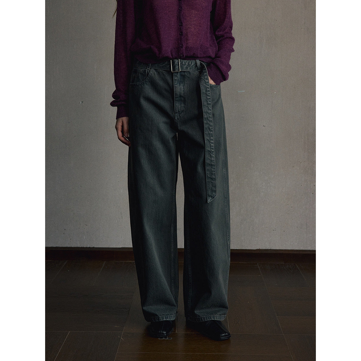 Kenzuu Vintage Gewaschene Straight Leg Jeans M63352