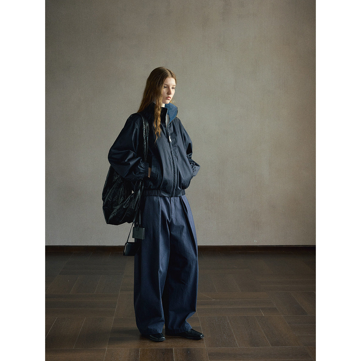 Kenzuu Wendbare Damen Kurzjacke mit Stehkragen M63292