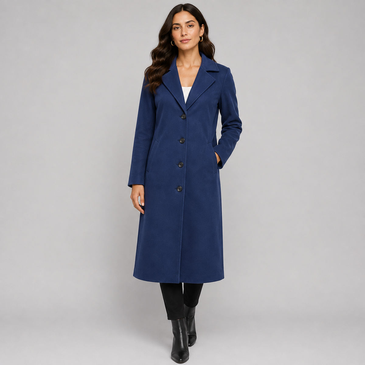 Langer Trenchcoat Damen – zeitloser Übergangsmantel in Longline-Silhouette