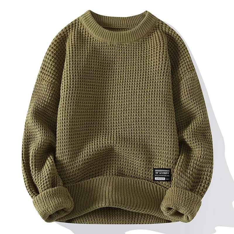 Premium-Pullover mit Wabenstruktur kenzuu