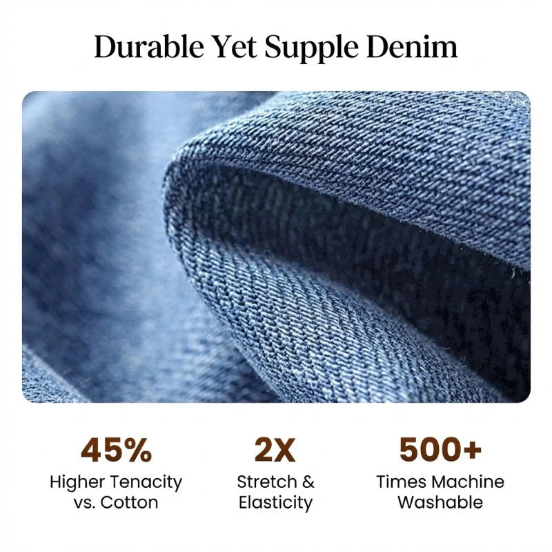 Retro Hochtaillierte Weite Jeans für Damen